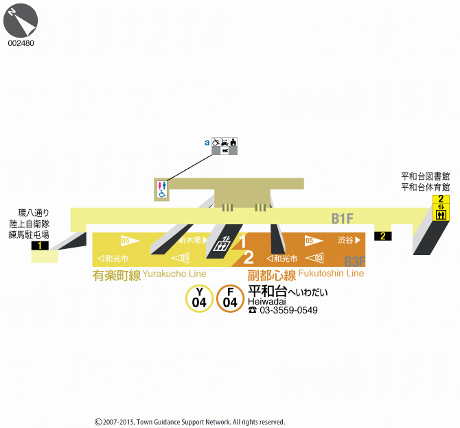 えきペディアMAP平和台