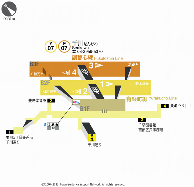 えきペディアMAP千川