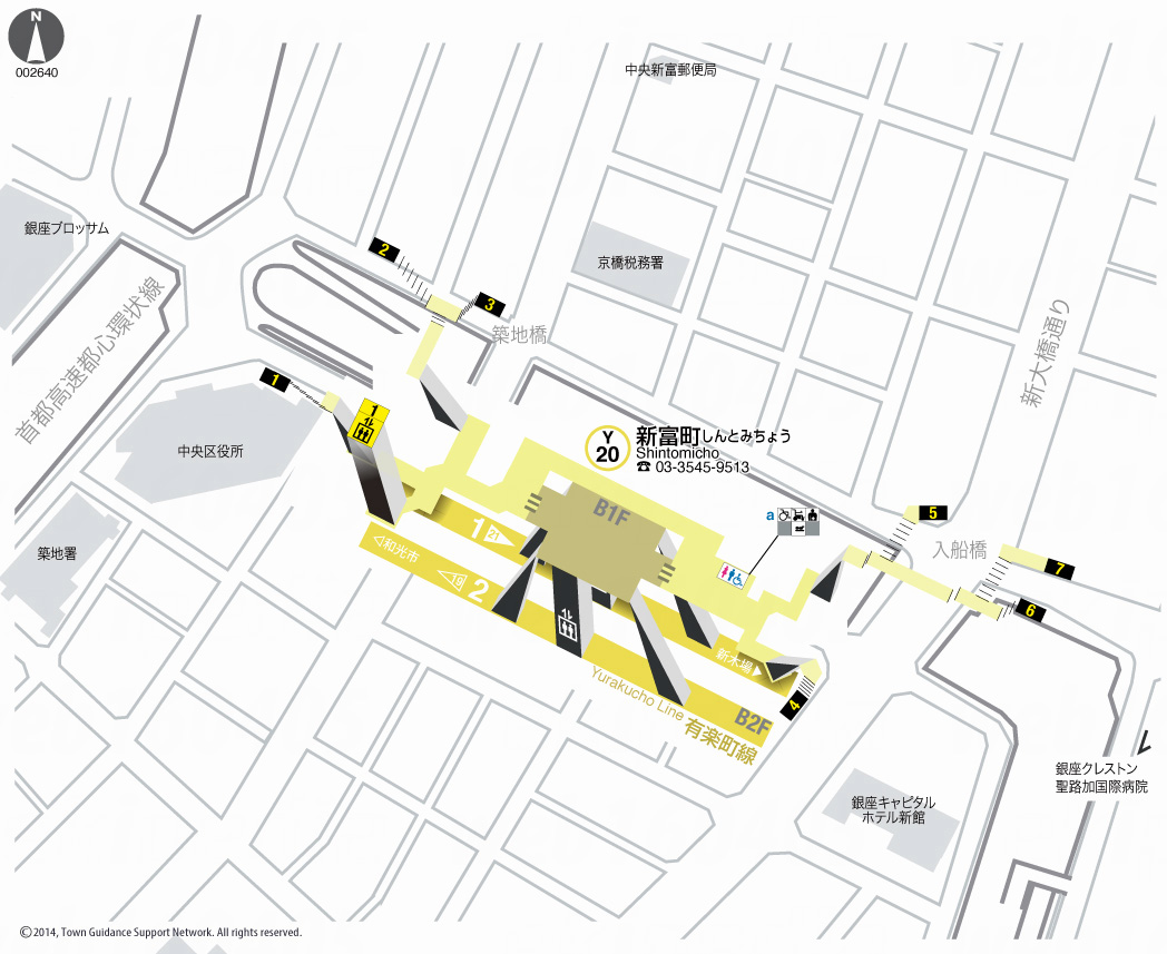 えきペディアMAP新富町