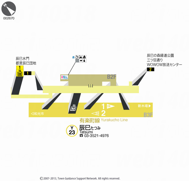 えきペディアMAP辰巳