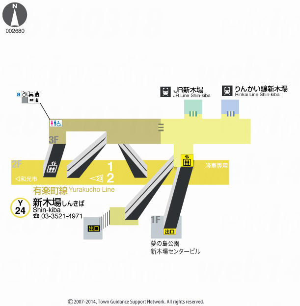 えきペディアMAP新木場