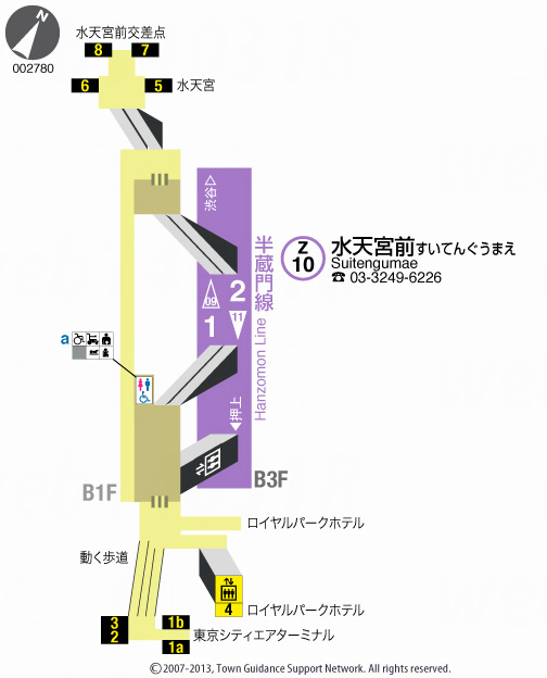 えきペディアMAP水天宮前