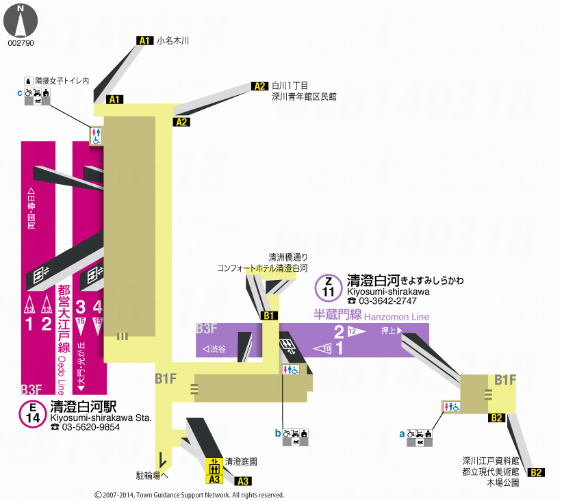 えきペディアMAP清澄白河