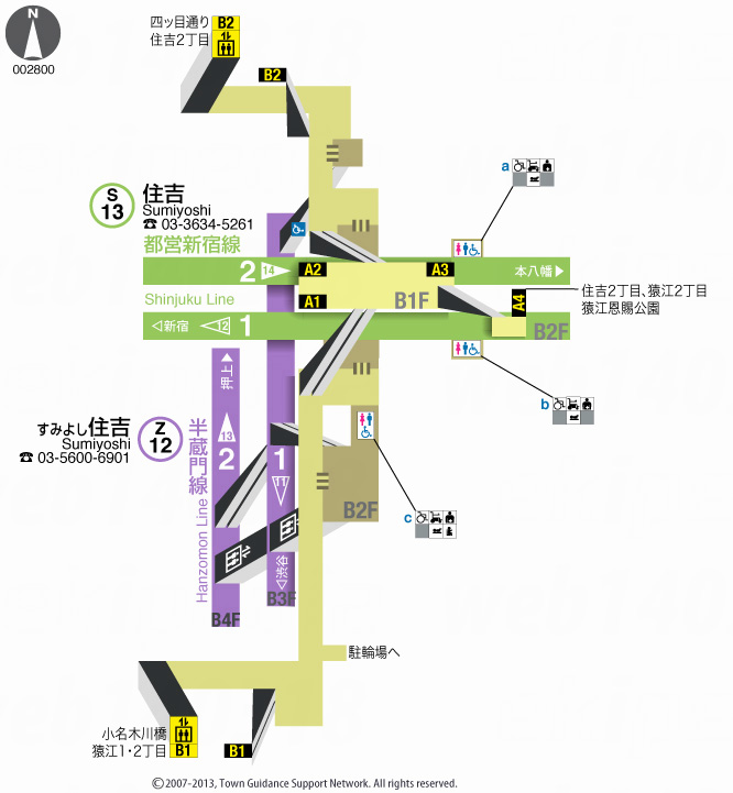 えきペディアMAP住吉