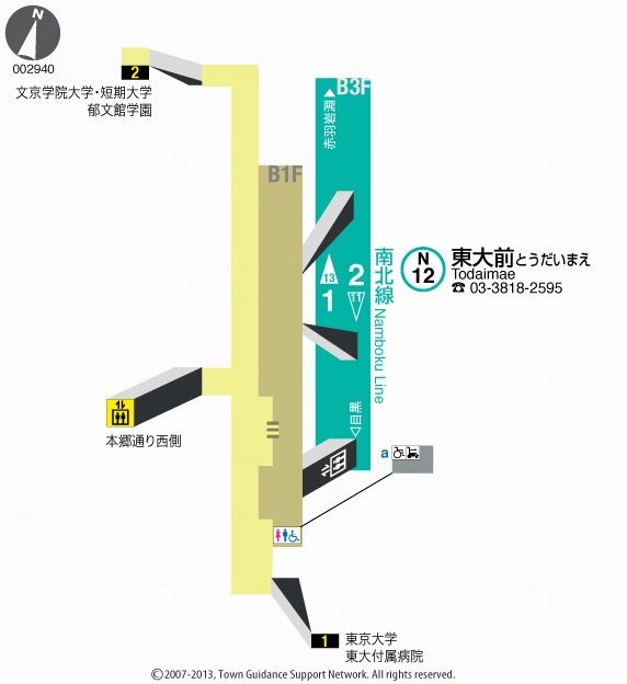 えきペディアMAP東大前