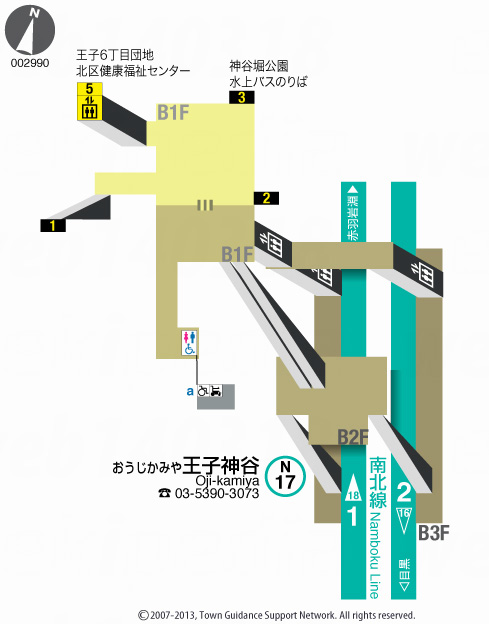 えきペディアMAP王子神谷