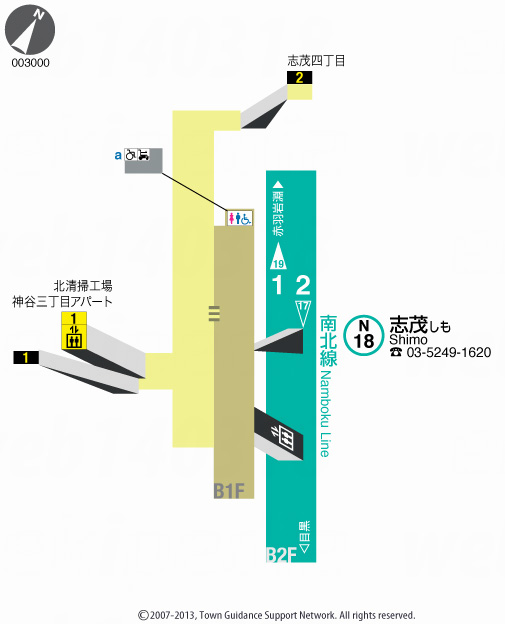 えきペディアMAP志茂