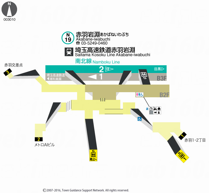 えきペディアMAP赤羽岩淵