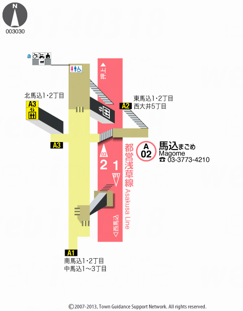 えきペディアMAP馬込