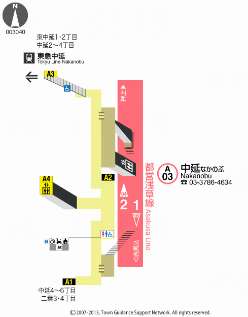 えきペディアMAP中延