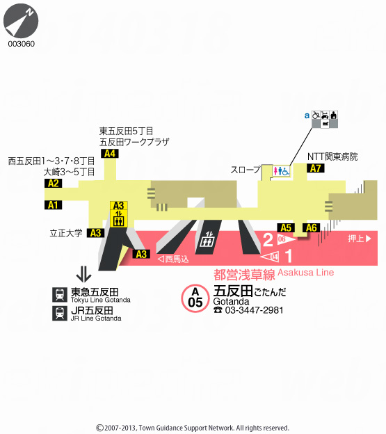 えきペディアMAP五反田