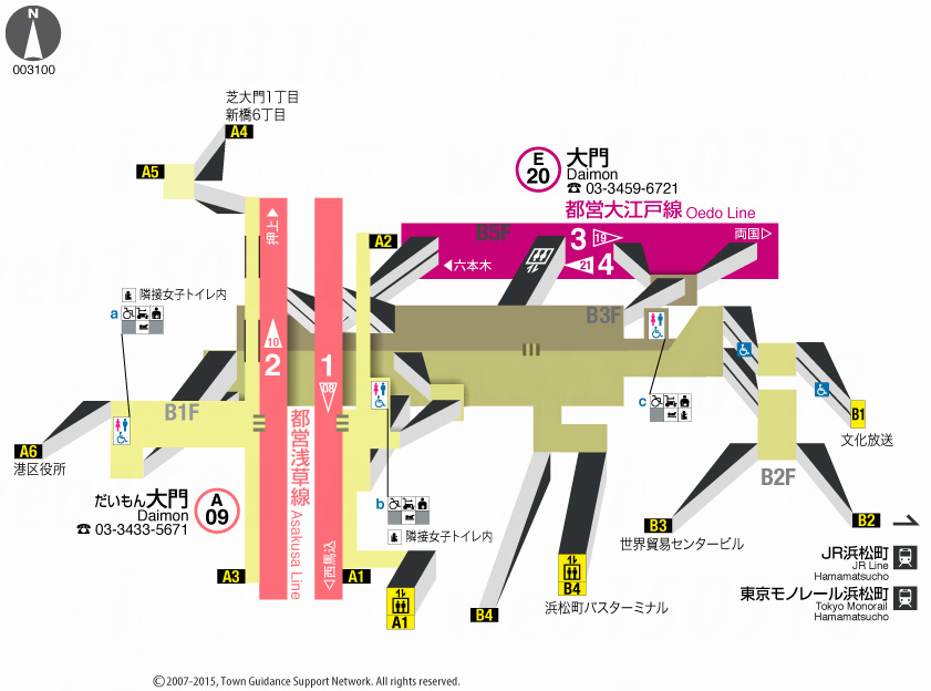 えきペディアMAP大門