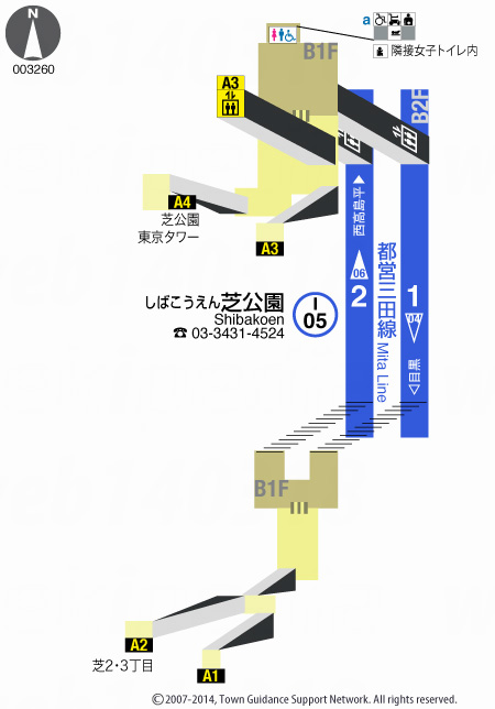 えきペディアMAP芝公園