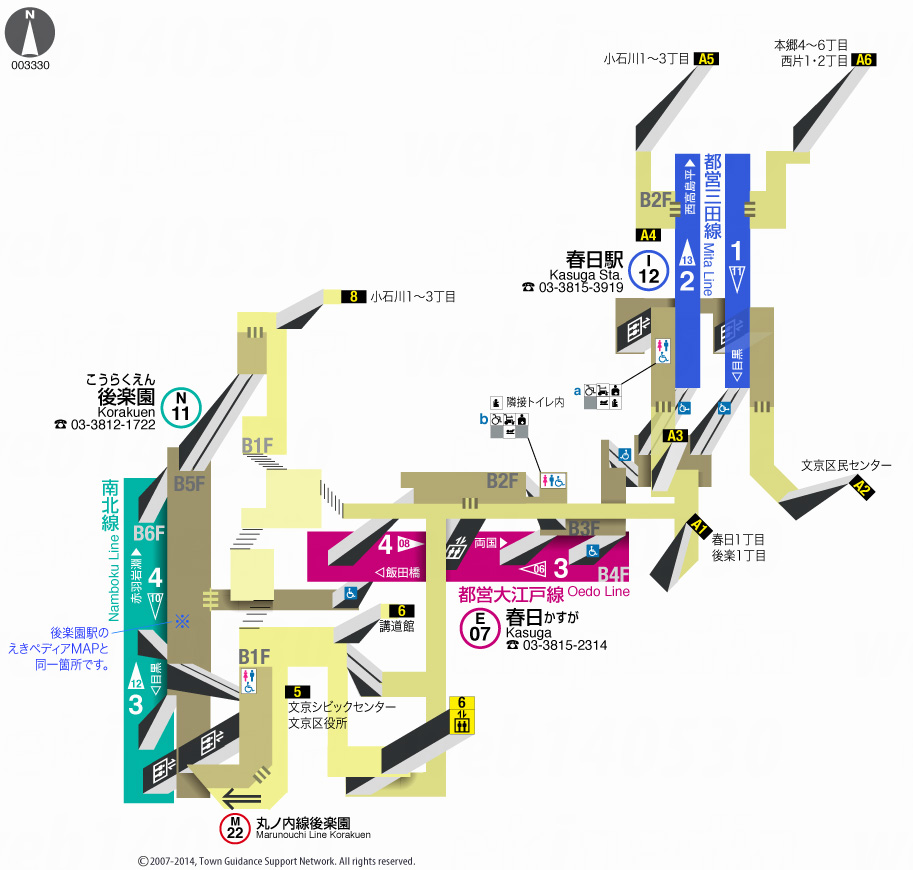 えきペディアMAP春日