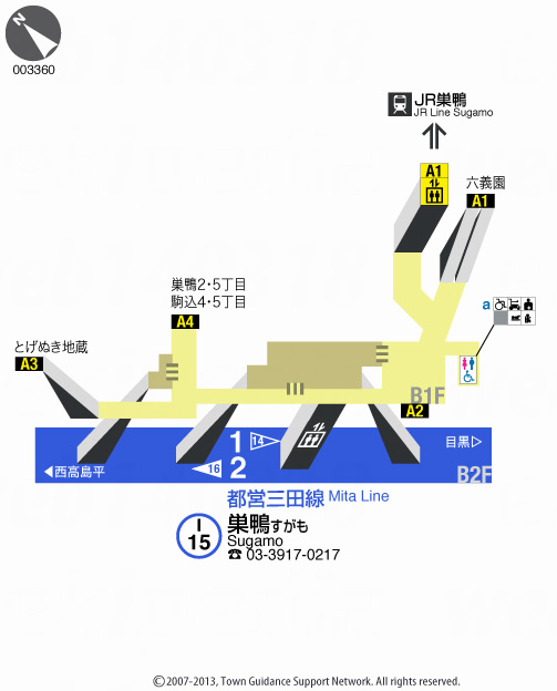 えきペディアMAP巣鴨