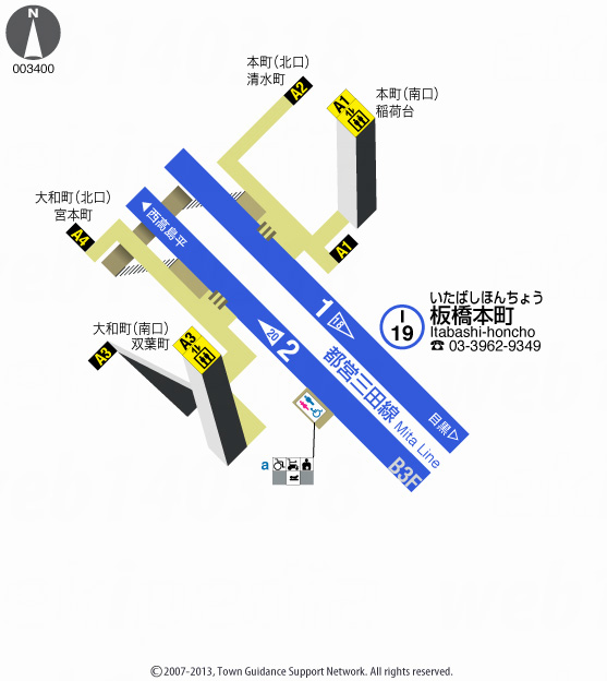 えきペディアMAP板橋本町