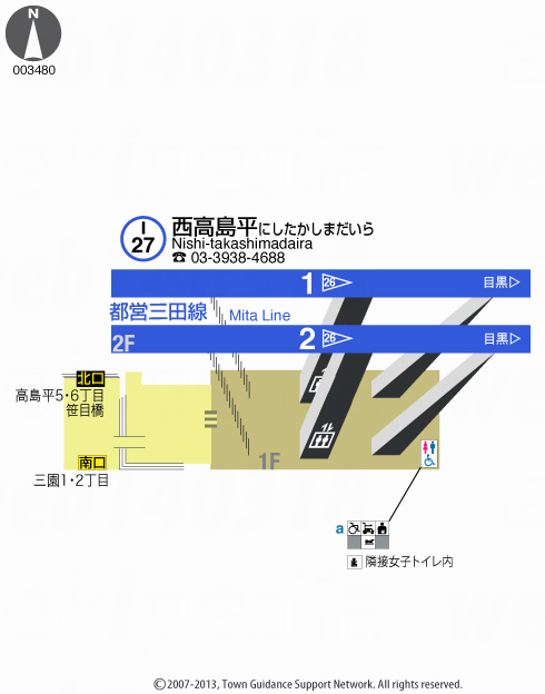 えきペディアMAP西高島平