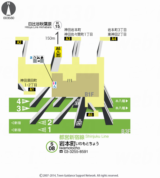 えきペディアMAP岩本町