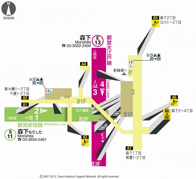 えきペディアMAP森下