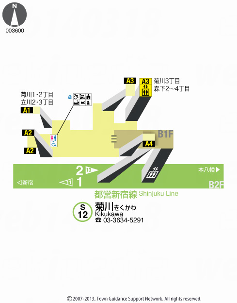 えきペディアMAP菊川