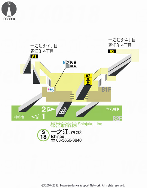 えきペディアMAP一之江