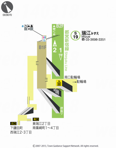 えきペディアMAP瑞江