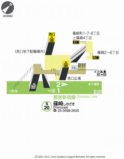 えきペディアMAP篠崎