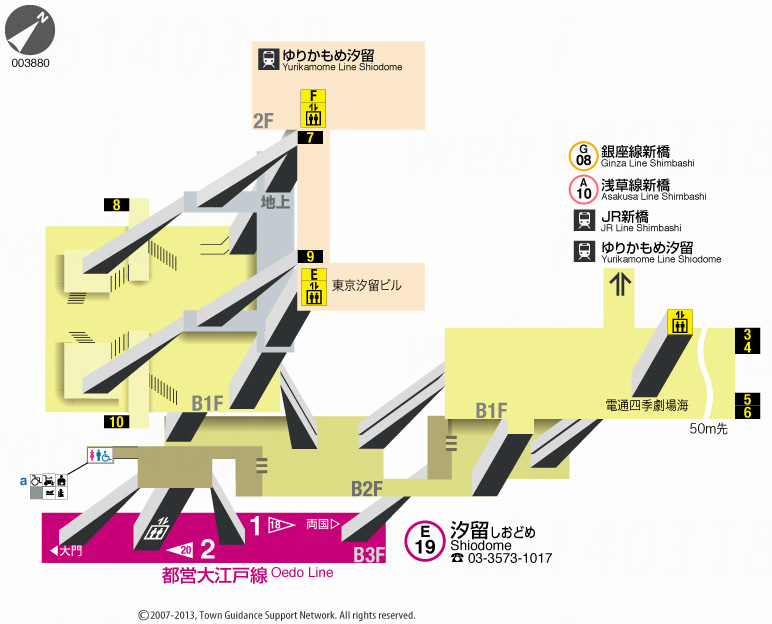 えきペディアMAP汐留