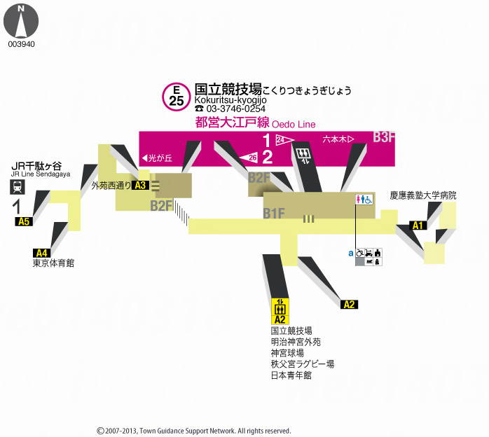 えきペディアMAP国立競技場