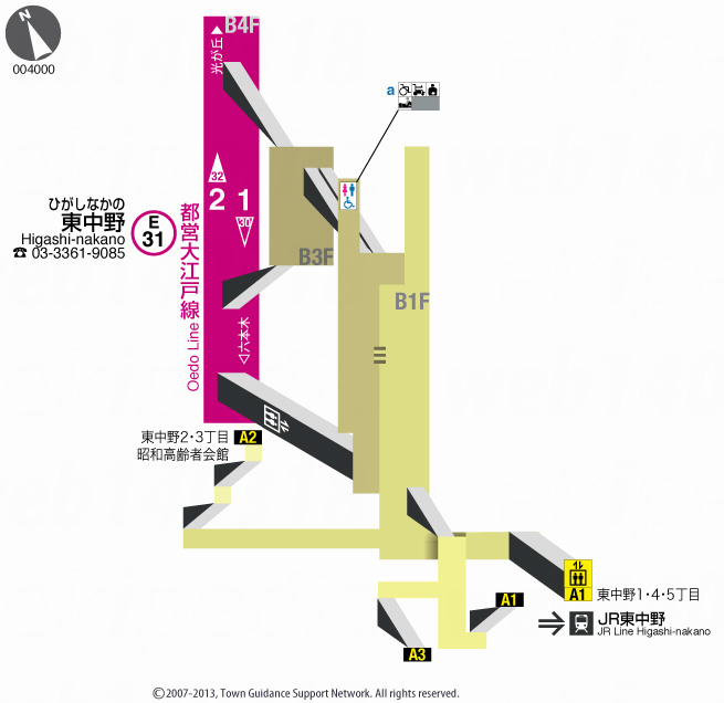 えきペディアMAP東中野