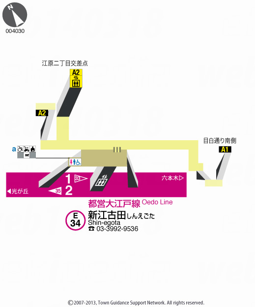 えきペディアMAP新江古田