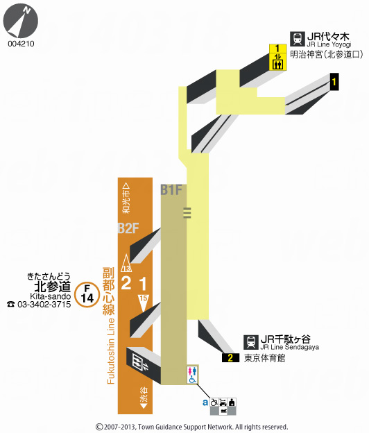 えきペディアMAP北参道