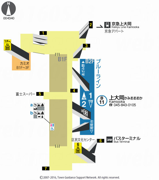 えきペディアMAP上大岡