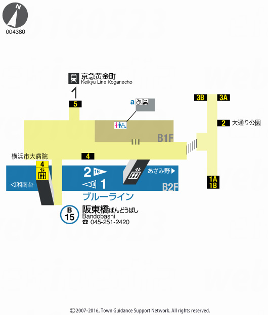 えきペディアMAP阪東橋