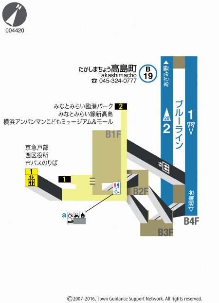 えきペディアMAP高島町