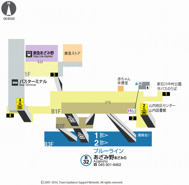 えきペディアMAPあざみ野