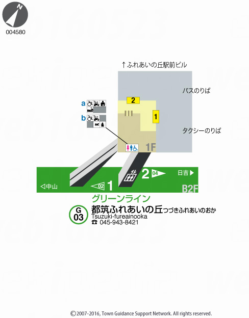 えきペディアMAP都筑ふれあいの丘