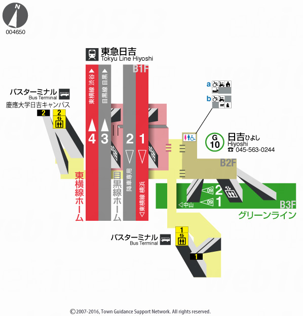 えきペディアMAP日吉