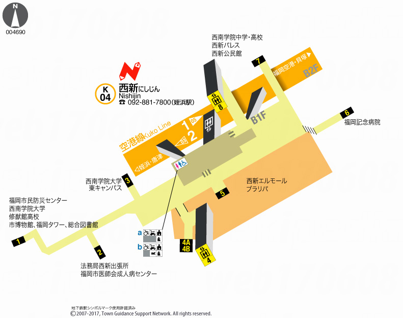 えきペディアMAP西新