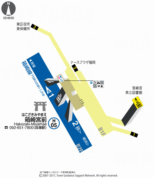 えきペディアMAP箱崎宮前