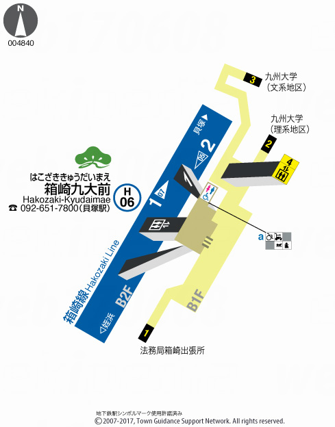 えきペディアMAP箱崎九大前