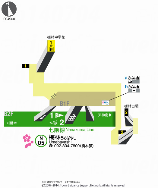 えきペディアMAP梅林