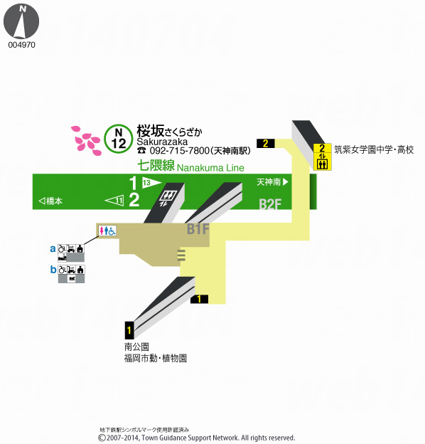 えきペディアMAP桜坂