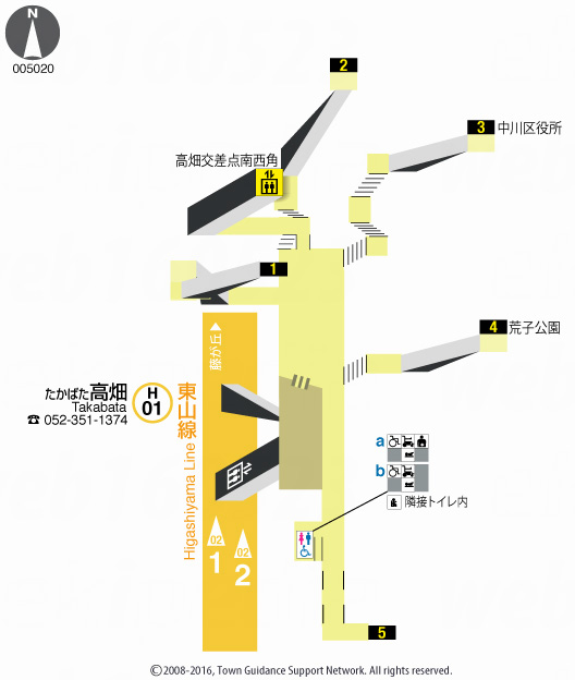 えきペディアMAP高畑