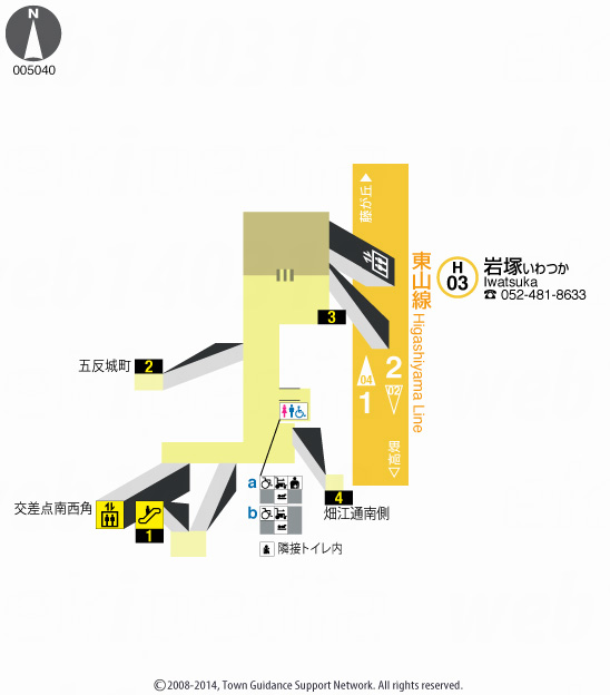 えきペディアMAP岩塚