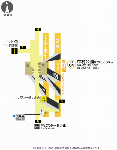 えきペディアMAP中村公園