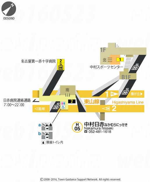 えきペディアMAP中村日赤