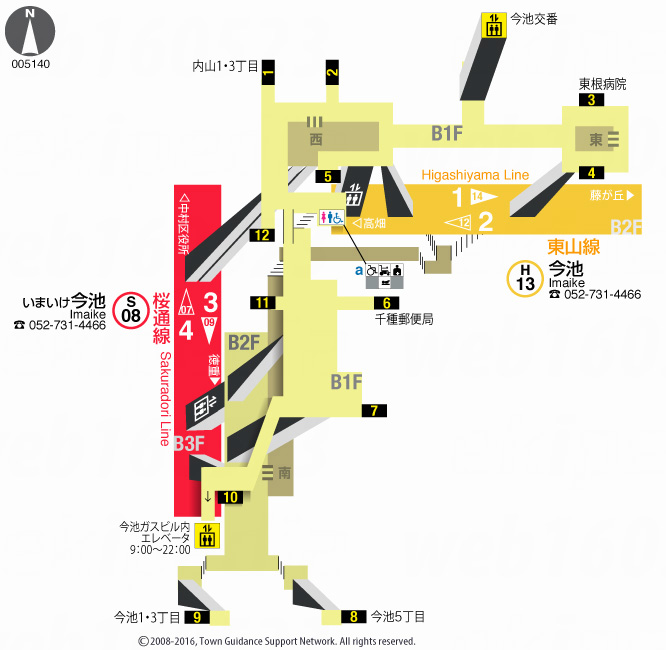 えきペディアMAP今池