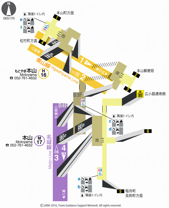 えきペディアMAP本山