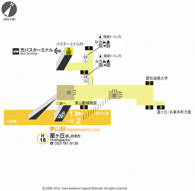 えきペディアMAP星ヶ丘